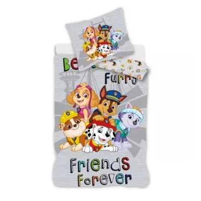 Paw Patrol Kinder Bettwäsche Set Mehrfarbig Bettbezug Kissenbezug Baumwolle 100 ×