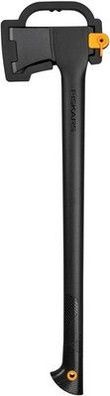 Fiskars Fällaxt L, Solid, Mit Klingen- und Transportschutz, Axt, Beil, 65cm