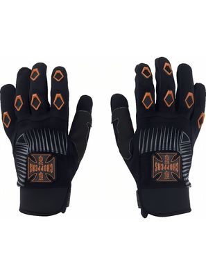 WCC West Coast Choppers Handschuhe Por Vida Black/Orange
