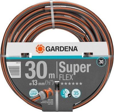 Gardena Premium SuperFLEX Schlauch 13 mm (1/2 Zoll), 30 m: Gartenschlauch 35 bar