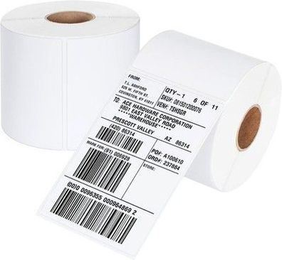 Ilauke 1000 Stk. Thermo-Etiketten, 2 Rollen, Versandetiketten, 100 x 150 mm