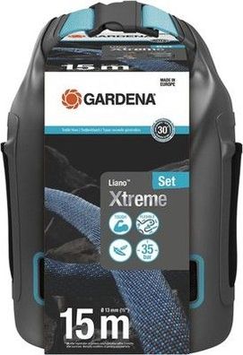 Gardena Liano Xtreme 1/2 Zoll, 15m Set + Tasche: Extrem robuster Gartenschlauch