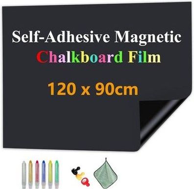 Jomusaga Tafelfolie Magnetisch Selbstklebend, 120 x 90 cm Magnetfolie + Zubehör