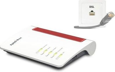 FRITZ!Box 7510 (Wi-Fi 6 DSL-Router (WLAN AX), bis 600 MBit/s (2,4 GHz) WLAN Mesh