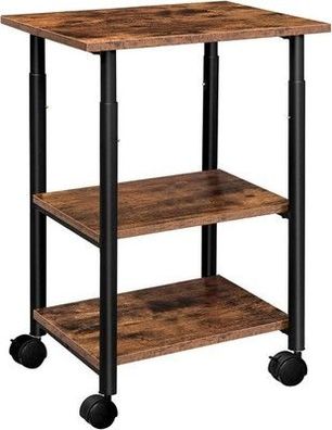 HOOBRO Drucker-Tisch, Druckerständer mit arretierbaren Rädern, Druckerwagen