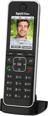 AVM FRITZ!Fon C6 DECT-Mobilteil Edition Telefon Schwarz, , Batteriebetrieben
