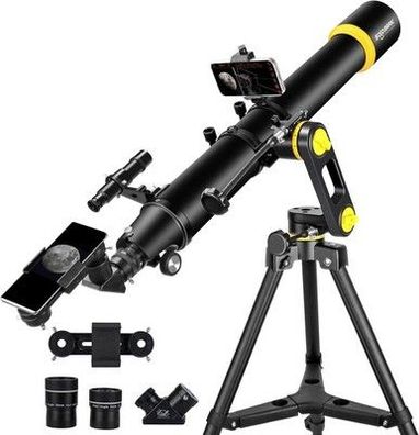 Teleskop, Teleskope für Erwachsene, Astronomie, professionell, 90 mm Blende
