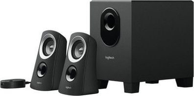 Logitech Z313 2.1 Lautsprecher-System Subwoofer, 50W, 3.5mm Eingang, EU Stecker