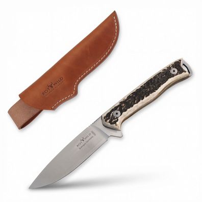 Rotwild Sperber Jagdmesser Hirschhorn / Messermanufaktur Otter aus Solingen