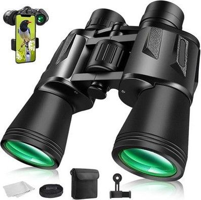 Fernglas 20x50, asserdicht Taktisches Ferngläser mit BAK4 Prism Okular FMC-Linse