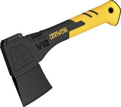 Lexivon Axt Länge 25 cm, klein Outdoor Axt für Garten und Brennholz, Bauen Holz