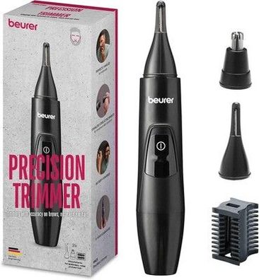 Beurer MN2X Präzisionstrimmer, zum Trimmen und Formen von Augenbrauen, Nasen