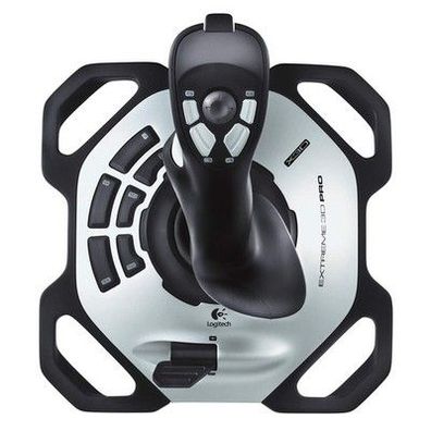 Logitech G Extreme 3D Pro Joystick, Drehknopf Rudersteuerung, 12 Programmierbare
