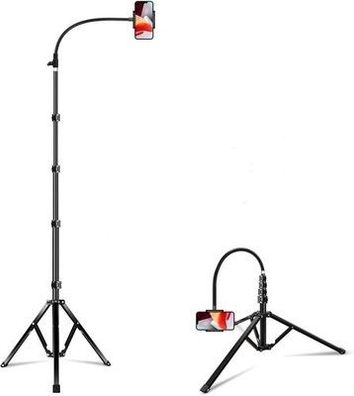 Elitehood 203cm Hoch Handy Stativ, Aluminium iPhone Stativ 360° Drehbar Halter