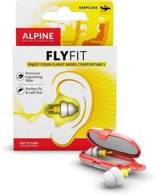 Alpine FlyFit Gehörschutz Ohrstöpsel für Flugzeuge - Regulieren den Luftdruck