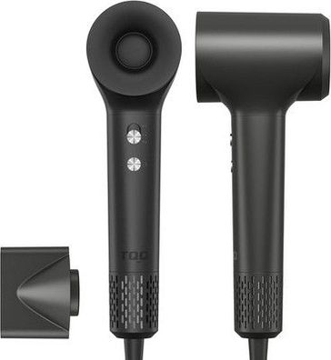 TQQ Haartrockner, 200 Million Negativ Ionen Fön, 110.000 U/min, 57dB in schwarz
