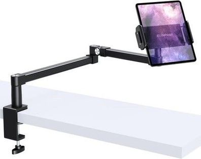 Elitehood iPad Halterung, Verstellbare Tablet Ständer Arm 360°-Drehung, 4.7-13”