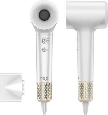 TQQ Haartrockner, 200 Million Negativ Ionen Fön, 110.000 U/min, 57dB, in weiß