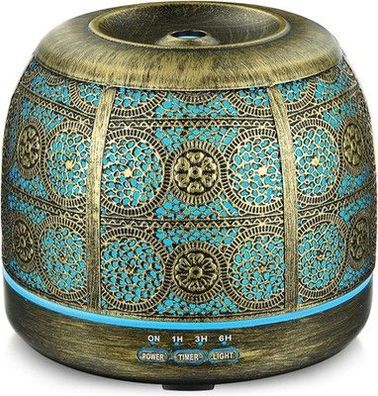 Aktualisierte Version Aroma Diffuser, 500ml Metall Aromatherapie Luftbefeuchter