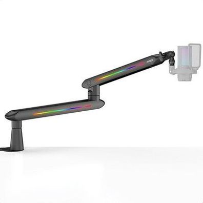 IXTECH RGB Low Profile Galgenarm für Mikrofon, verstellbarer Mikrofonarmständer