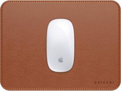 Satechi Mauspad Ergonomisch, Kratz- & wasserfest, 25,9 x 19,1 x 0,36cm, braun