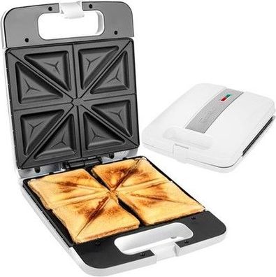 Clatronic® Sandwichmaker | elektrischer Sandwich-Toaster | 4 Scheiben, 1200 Watt