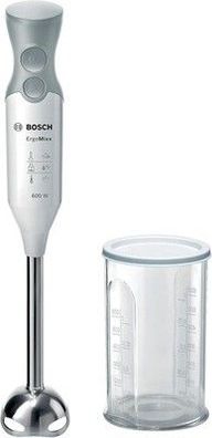 Bosch Stabmixer ErgoMixx MSM66110, Edelstahl-Mixfuß, Mix- & Messbecher, 600 W