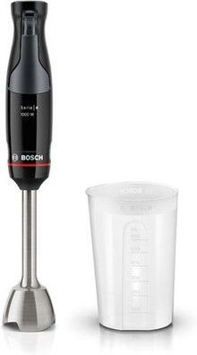 Bosch Stabmixer ErgoMaster Serie 4 MSM4B610, 1000 W, schwarz, inkl. Mixbecher