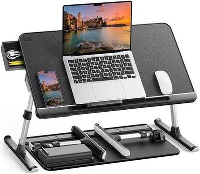 SAIJI Laptoptisch Betttisch 100% E0 Eco Holzplatte Verstellbarer Betttisch