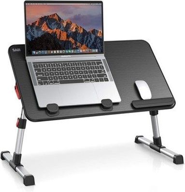 SAIJI Laptop-Schreibtisch, Verstellbarer Laptop-Ständer, tragbar, Couch, Bett