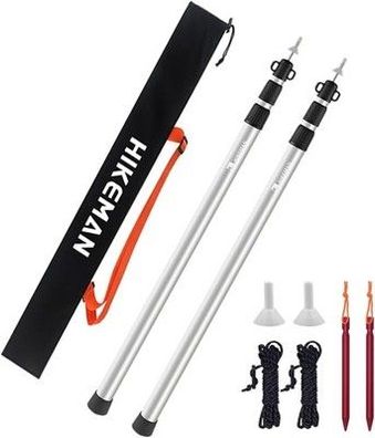 Hikeman Teleskopstange Zelte Tarp - Campingstangen für Planen Teleskop 90-230 cm