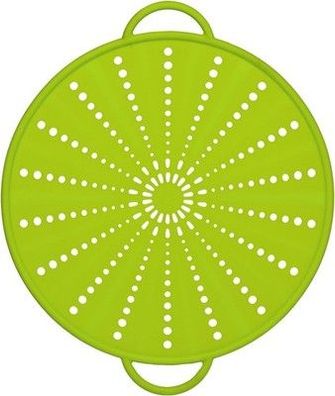Emsa 514558 Spritzschutz, Ø 31 cm, Silikon, Grün, Smart Kitchen, Küchen Zubehör