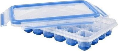 Emsa 514549 CLIP & CLOSE Eiswürfelbox | mit Frischedeckel | für 24 Eiswürfel