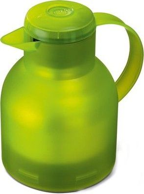 Emsa Samba Isolierkanne 505763, 1 L, Quick Press Verschluss | 100% dicht, Grün