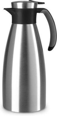 Emsa 514499 Isolierkanne, Edelstahl, 1,5 Liter, Quick Tip Verschluss, Soft Grip