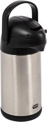 Emsa 637301600 President Pump-Isolierkanne | Füllvolumen: 3 Liter | 12 h heiß