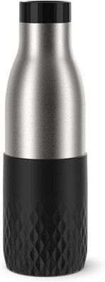 Emsa N31105 Bludrop Sleeve Trinkflasche | 0,5 Liter | 100 % dicht | Quick-Press