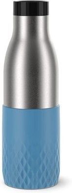 Emsa N31107 Bludrop Sleeve Trinkflasche 100 % dicht | Quick-Press Verschluss