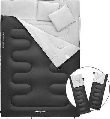KingCamp Decken-Schlafsack Doppel-Schlafsack Winter Erwachsene für 2 Personen