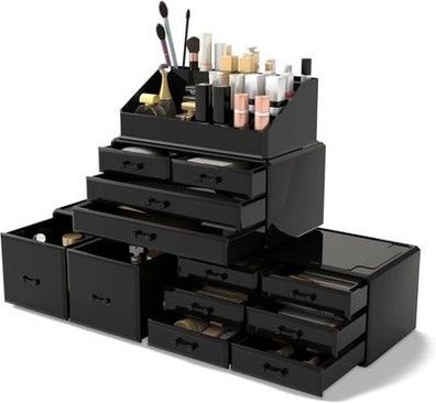 Makeup Organizer Kosmetik Aufbewahrungs-Box Schmink Aufbewahrungs-Kasten Regal