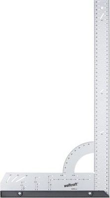 Wolfcraft Universalwinkel 5206000 | Winkelmesser mit 500mm Schenkellänge, Winkel