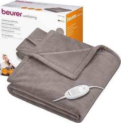 Beurer HD 75 Heizdecke, kuschelige Wärmedecke mit 6 Temperaturstufen, Decke