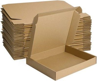 Horlimer 25 Stück Versandkarton Klein Karton Box, 33x25,4x5,1 cm aus Wellpappe