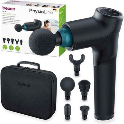 Beurer MG 185 Massagepistole, Massage Gun mit 5 Aufsätzen, bis zu 3000 U/min