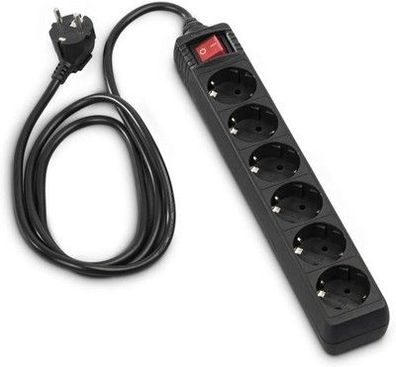 Hama Steckdosenleiste 6-fach (Mehrfach-Steckdose mit Save Energy-Schalter)