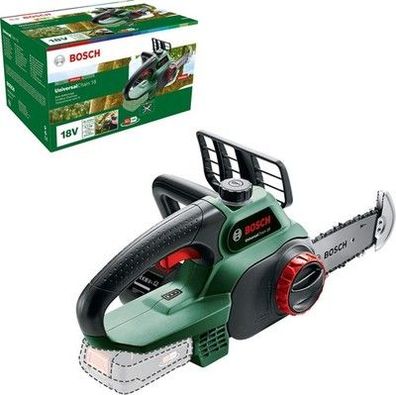Bosch Akku Kettensäge UniversalChain 18 (ohne Akku, Karton, SDS-System) Säge 18V
