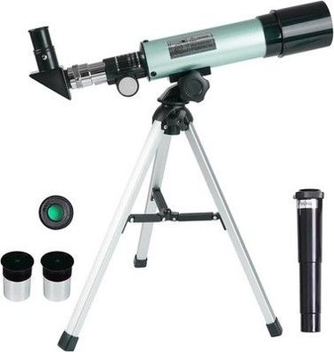 Misilmp Astronomical Telescope, Teleskop für Kinder Zoom 360/50 mm 90X HD Stativ