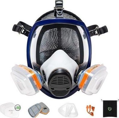 AirGearPro G-750 Atemschutzmaske Vollmaske mit A1P2 Filter | Anti-Beschlag