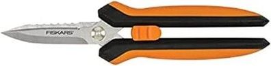 Fiskars Mehrzweck-Gartenschere, Länge: 20,6 cm, Rostfreier Stahl/Kunststoff