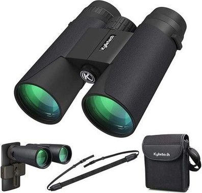 Fernglas 12x42 HD Kompakte Ferngläser wasserdicht 42-mm-Weitwinkelobjektiv